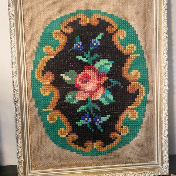 Victorian Rose Needle Point - Picture 3 of 8